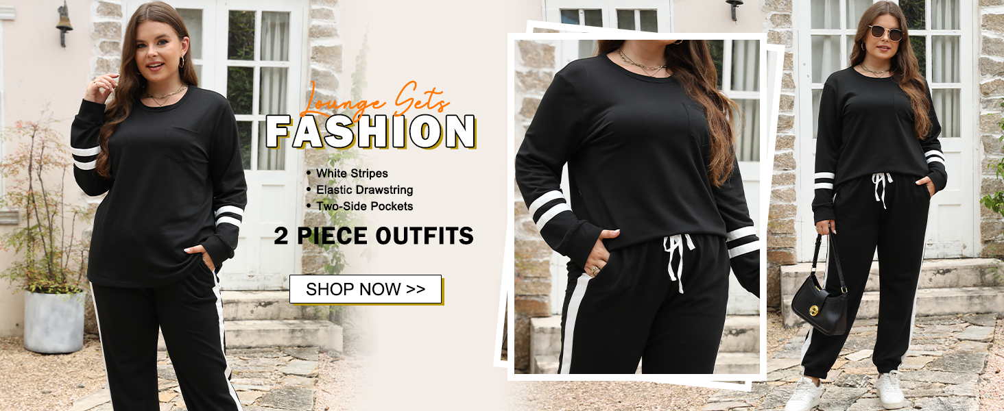 RUBZOOF Two Piece Outfits for Women Sweatsuits Set